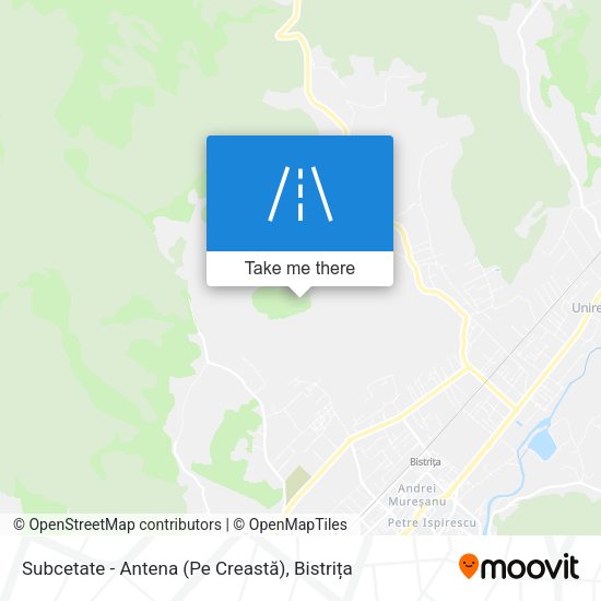 Subcetate - Antena (Pe Creastă) map