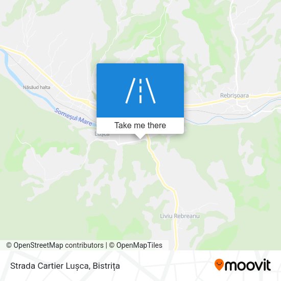 Strada Cartier Lușca map