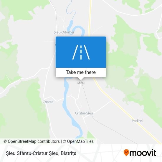 Șieu Sfântu-Cristur Șieu map