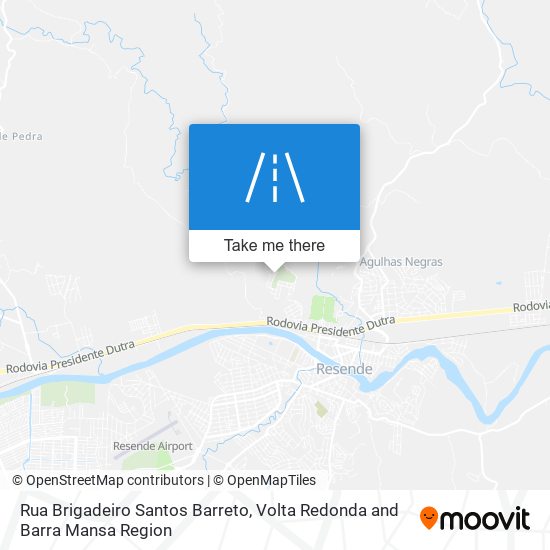 Mapa Rua Brigadeiro Santos Barreto