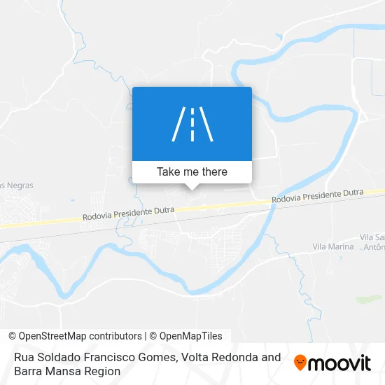 Rua Soldado Francisco Gomes map