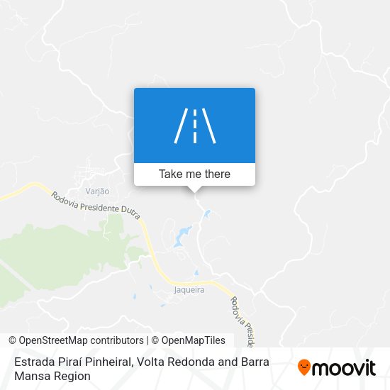 Estrada Piraí Pinheiral map