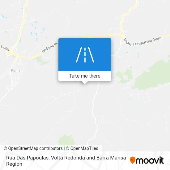 Rua Das Papoulas map
