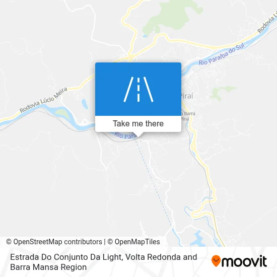 Estrada Do Conjunto Da Light map