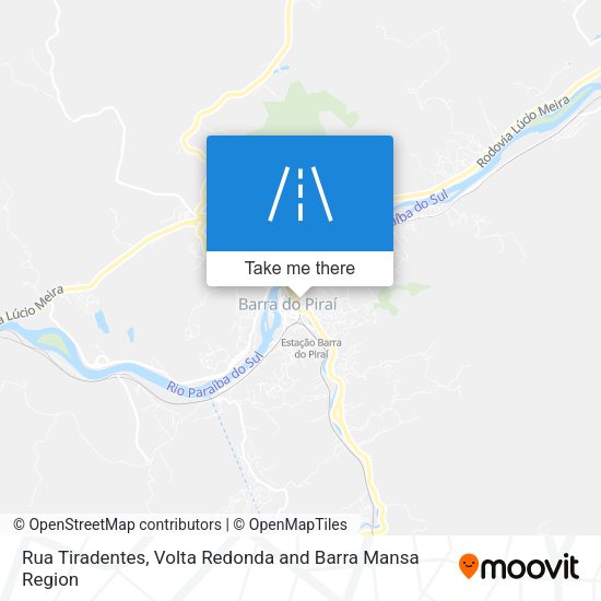 Rua Tiradentes map