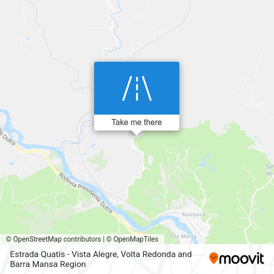 Estrada Quatis - Vista Alegre map