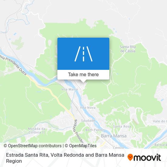 Estrada Santa Rita map