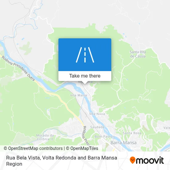 Rua Bela Vista map