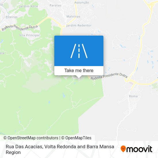 Rua Das Acacias map