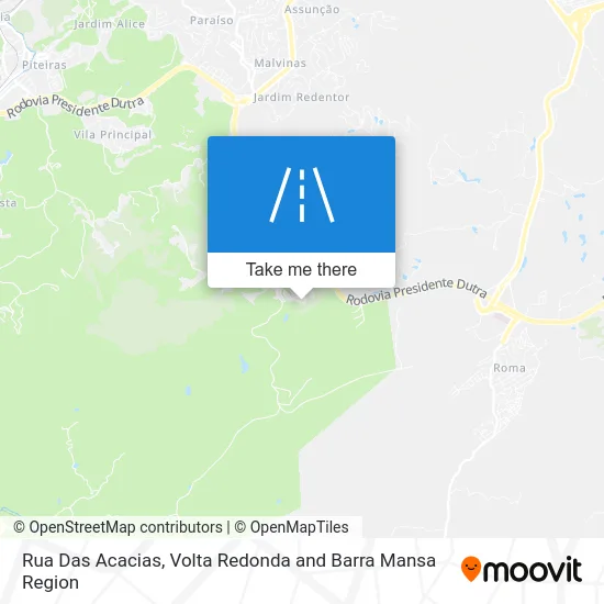 Rua Das Acacias map