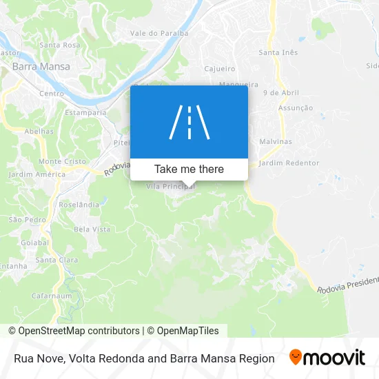 Rua Nove map