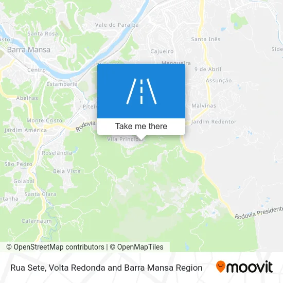 Rua Sete map