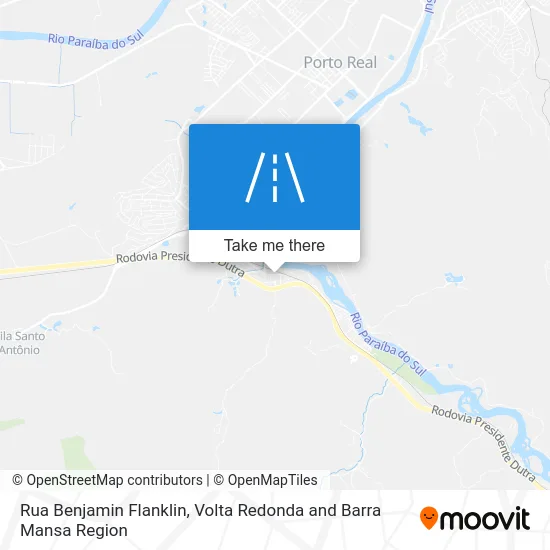 Rua Benjamin Flanklin map