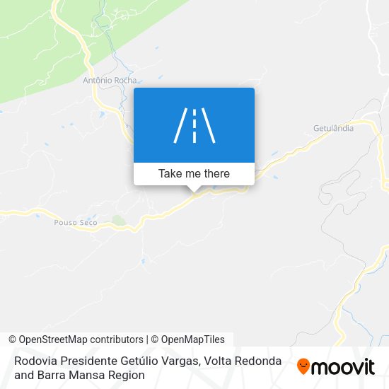 Rodovia Presidente Getúlio Vargas map