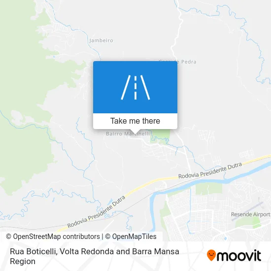 Rua Boticelli map