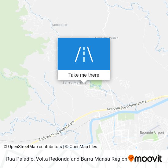 Rua Paladio map