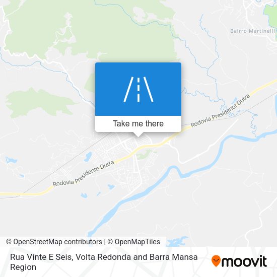 Rua Vinte E Seis map