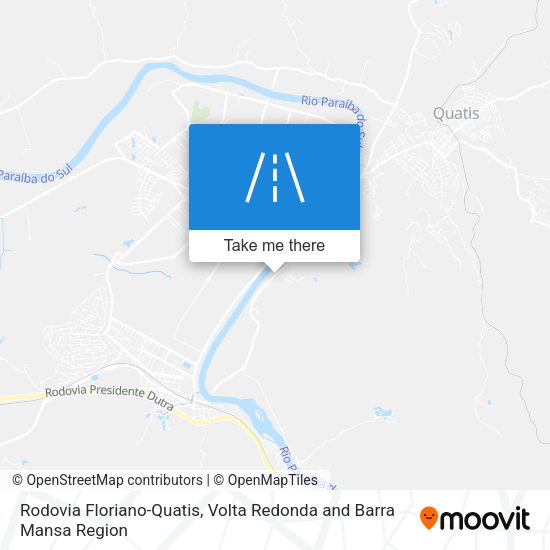 Rodovia Floriano-Quatis map