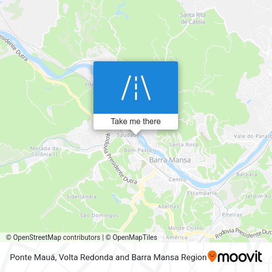 Ponte Mauá map