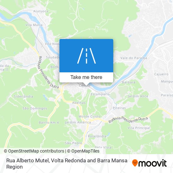 Mapa Rua Alberto Mutel