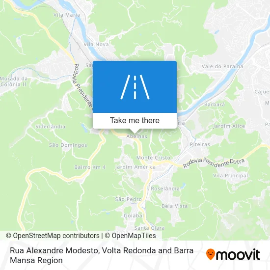 Rua Alexandre Modesto map