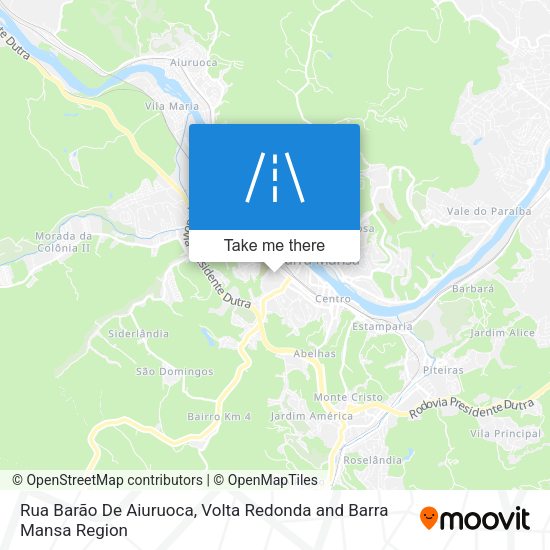 Rua Barão De Aiuruoca map