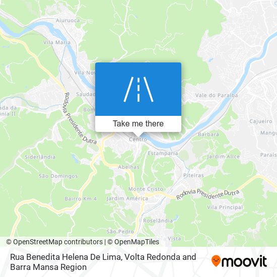 Mapa Rua Benedita Helena De Lima