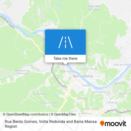 Rua Bento Gomes map