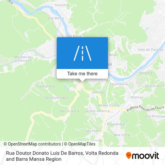 Rua Doutor Donato Luís De Barros map