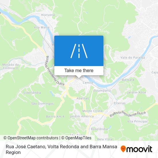 Rua José Caetano map
