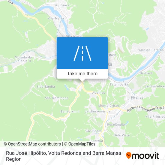 Rua José Hipólito map
