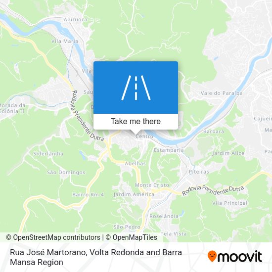 Rua José Martorano map