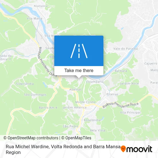 Rua Michel Wardine map