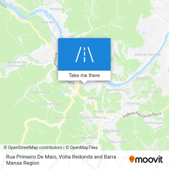 Rua Primeiro De Maio map