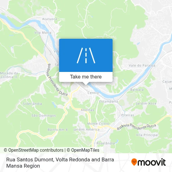 Rua Santos Dumont map