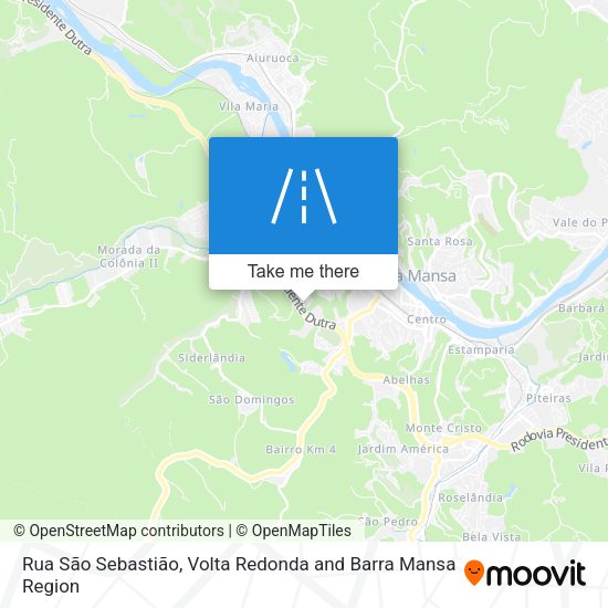 Rua São Sebastião map