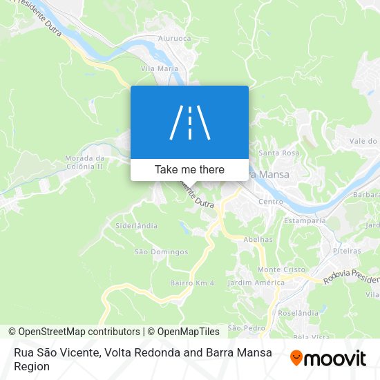 Rua São Vicente map