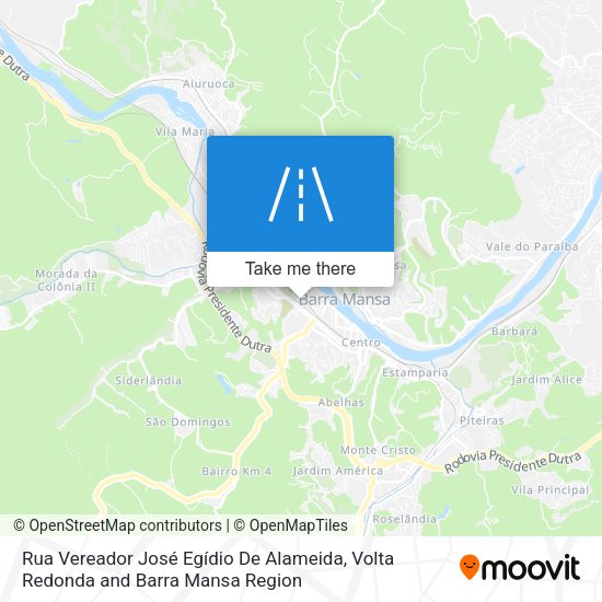 Rua Vereador José Egídio De Alameida map
