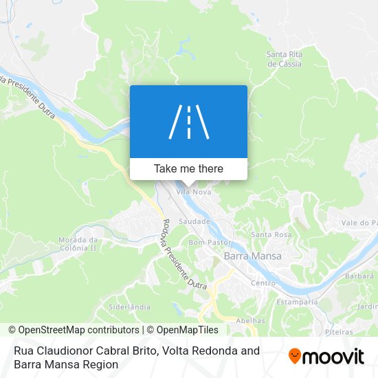 Rua Claudionor Cabral Brito map