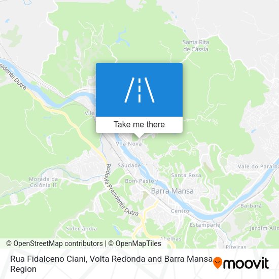 Rua Fidalceno Ciani map