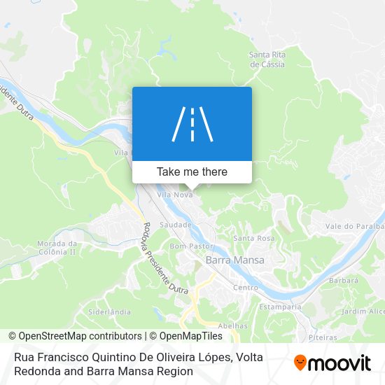 Rua Francisco Quintino De Oliveira Lópes map