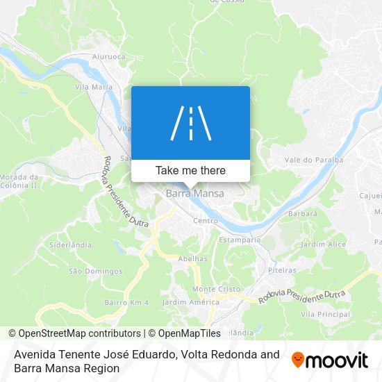 Avenida Tenente José Eduardo map