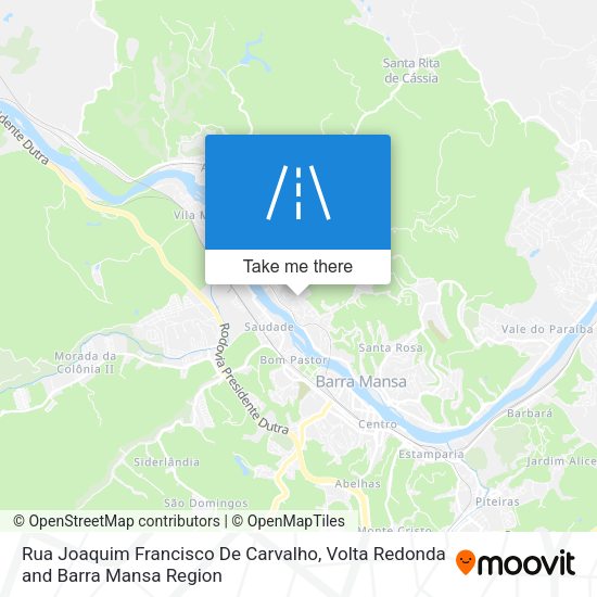 Rua Joaquim Francisco De Carvalho map
