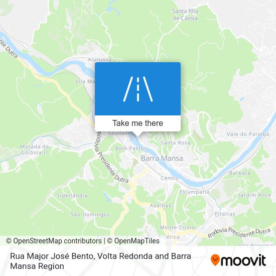 Rua Major José Bento map