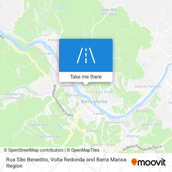 Rua São Benedito map