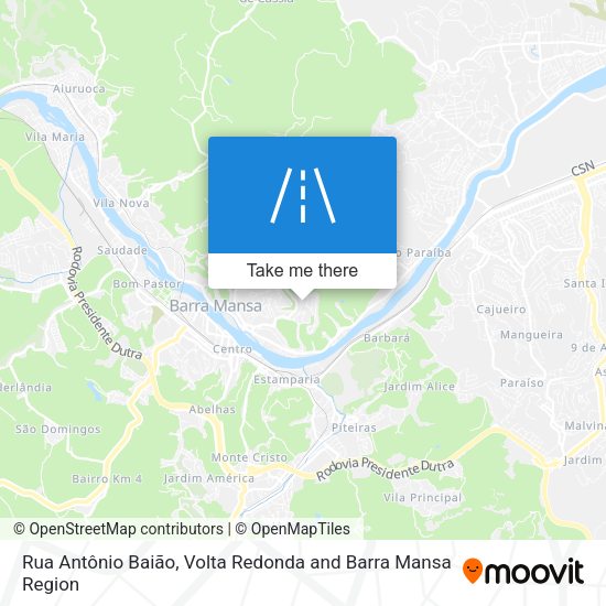 Rua Antônio Baião map