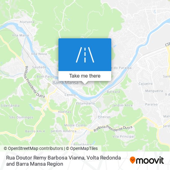 Rua Doutor Remy Barbosa Vianna map