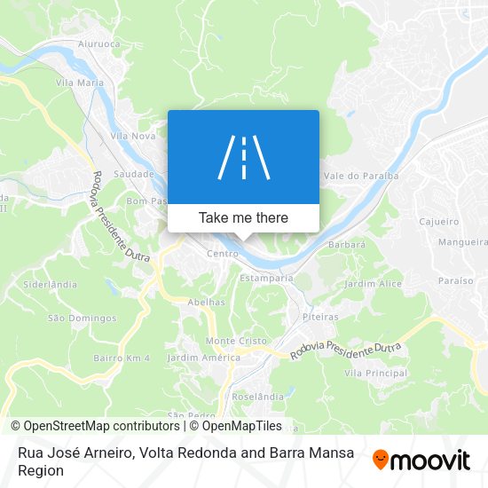 Rua José Arneiro map