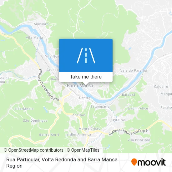 Rua Particular map
