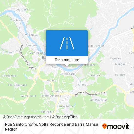 Rua Santo Onofre map